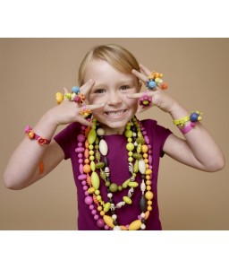 Crea i tuoi gioielli con le perle in plastica colorate - Conf. da 500 pezzi