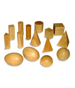 Solidi Geometrici in legno - 10 pezzi