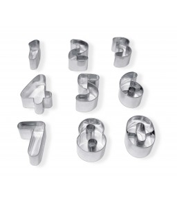 Formine da taglio  - set 9 forme numeri