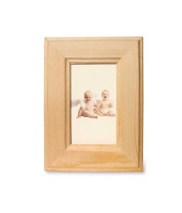 Portafoto in legno da decorare - Dimensioni cm. 14x19h