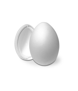 Uovo in polistirolo apribile ø cm.11x16h - Conf. da 5 pezzi