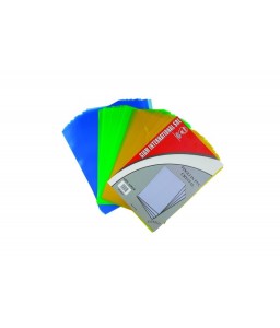 Copertina in PVC cristallo trasparente colorato 150 micron - Conf. 100 fogli