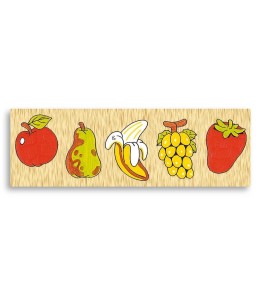 Puzzle in legno - Seriazioni La frutta - Dimensioni cm. 9,5x29,5