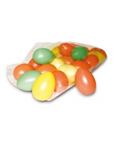 Uova in plastica colorate cm 6,5 - 50 pezzi