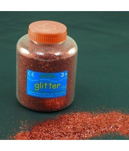 Glitter grana media - Barattolo da 400 gr. Colore Rosso